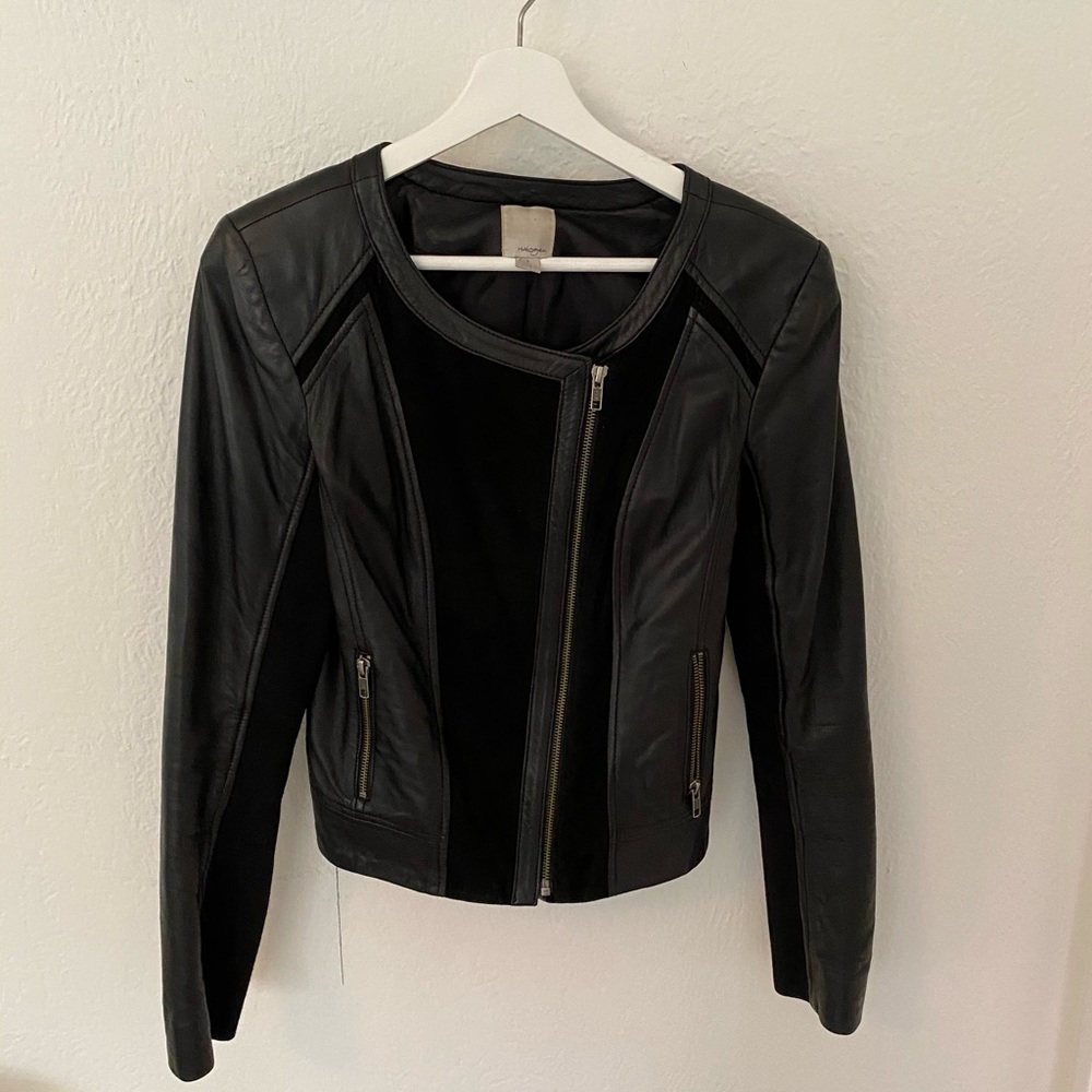 Halogen Suede And Leather Jacket - image 7